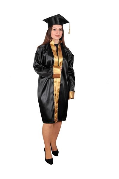 Mezuniyetshop Graduation Cube UNIVERSITY Black Gold