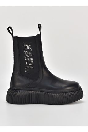 Karl lagerfeld black booties hot sale