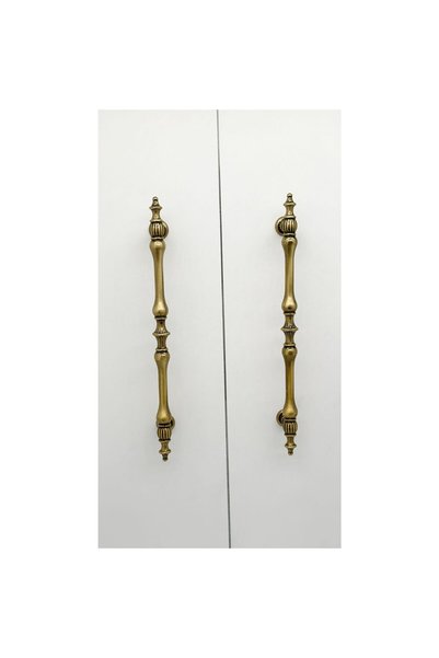 KOLDOOR Şehzade Dulap Mobilier Galben Antic Bucătărie Mâner Sertar 160 Mm ( 16 Cm ) 2 Bucăţi