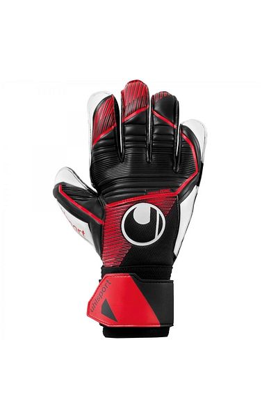 UHLSPORT 11131101 Uhlsport Powerline Soft PRO Goalie Gloves Black Red Goalkeeper Gloves