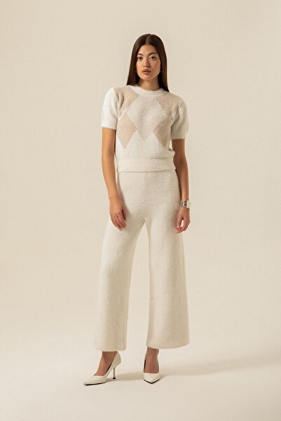 rue Bol Paça Ekru Triko Pantolon