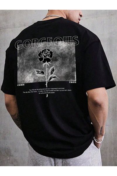 BENROMA ΠΑΝΕΜΟΡΦΟ τυπωμένο μπλουζάκι UNISEX ΥΠΕΡΜΕΓΕΘΕΣ