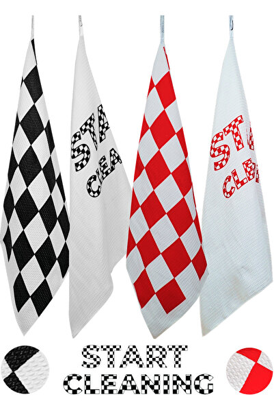 START CLEANING Set de 4 cârpe de curățare din microfibră |   Set de 4 cârpe m...