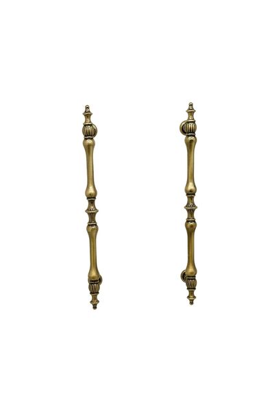 KOLDOOR Şehzade Antik Sarı Mobilya Dolap Mutfak Çekmece Kulpu 224 Mm ( 22.4 )...