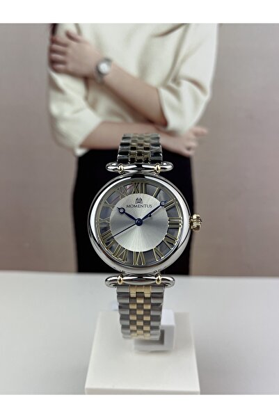 Momentus ساعة يد نسائية شفافة بمينا 5 ATM مقاومة للماء