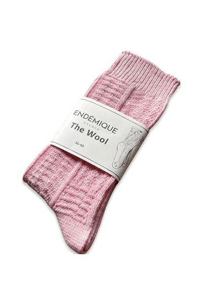 Endemique Studio Endémique Studio The Wool Blush-Women's Socks