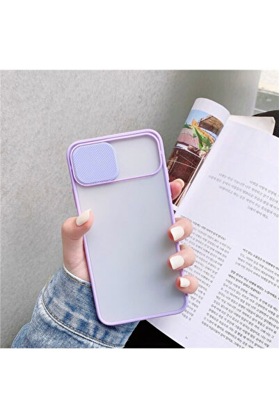 mooodcase Iphone 11 Pro Max Kamera Lens Koruma Kapaklı Lila Telefon Kılıfı