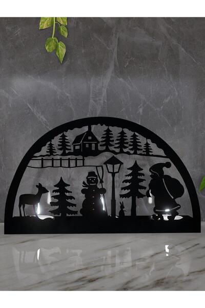 Genel Markalar Yılbaşı Model-1 3'lü Metal Mumluk - Siyah