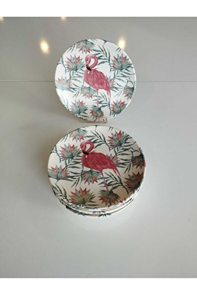 Keramika Flamingo Cake Plate 20 cm for 6 People