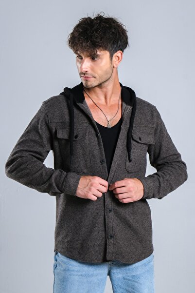 ByTrend Зимна риза с качулка и два джоба MAR 4185