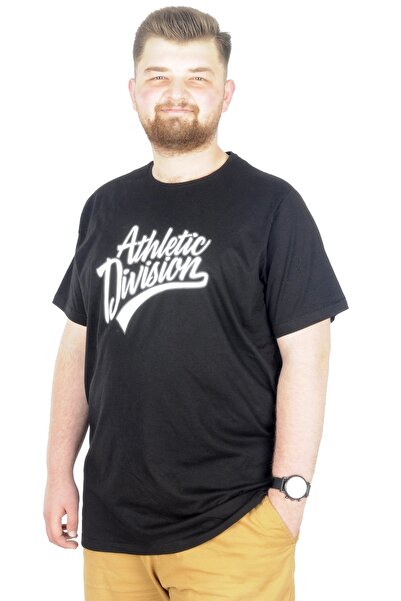 ModeXL Mode Xl Великий розмір Футболка з круглим вирізом Division 22194 Чорний