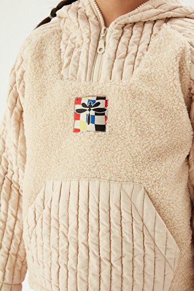 Tyess Girl Beige Sweatshirt