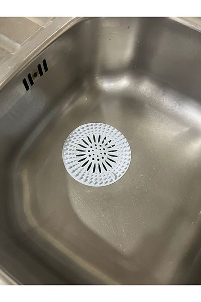 Panoramas Home White Round Non-Slip Silicone Sink Sink Bathtub Bathroom Drain