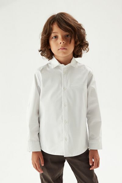 Nebbati Boy's White Shirt