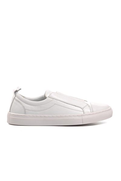 AYAKMOD Rcdl 4215 White Genuine Leather Men's Casual Shoes