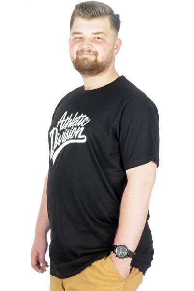 ModeXL Mode Xl Великий розмір Футболка з круглим вирізом Division 22194 Чорний