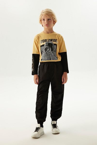 Nebbati Schwarze Jungenhose