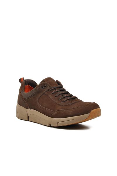 AYAKMOD 244110-3 Ανδρικά παπούτσια casual από γνήσιο δέρμα Nubuck καφέ