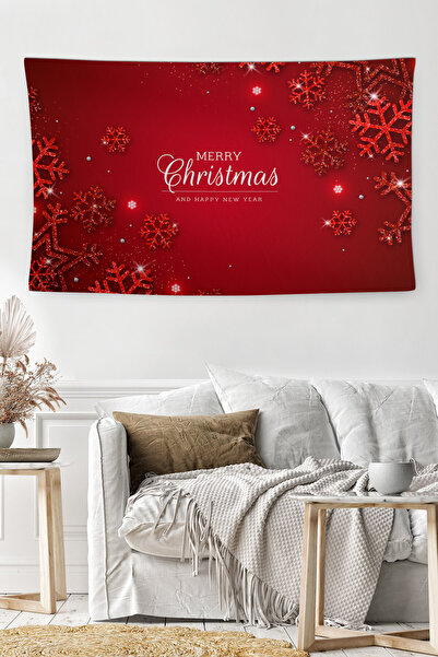 MEKTA HOME غطاء حائط مزخرف بمفهوم عيد الميلاد من MERRY CRSTMANS