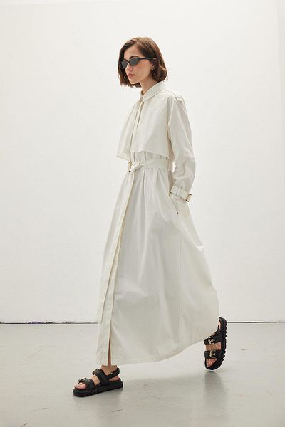 Manuka Trenchcoat Seidenfarben