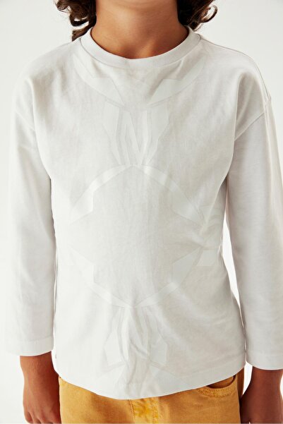 Nebbati Erkek Çocuk Beyaz T-Shirt