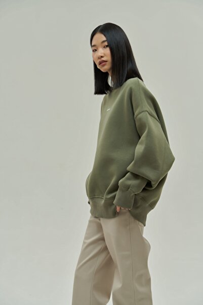 MAI STUDIOS CO. Φούτερ Mai Collection Princess Soft Khaki Oversize