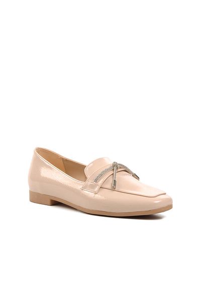 AYAKMOD 514508   Μπεζ Γυναικεία Loafer Παπούτσια