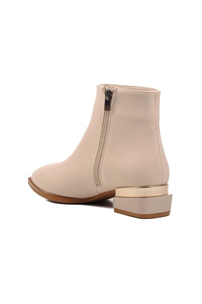 Pierre Cardin Pc-52720 Cream Women's Boots with Fleece Inside