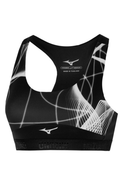 MIZUNO Alpha Graphic FW 2022 Γυναικείο Αμάνικο Μπλουζάκι Τρεξίματος - Μαύρο/Μ...