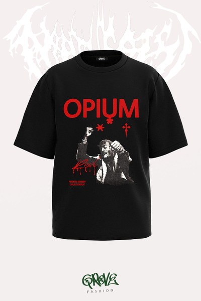 Grove Fashion Tricou oversize unisex Playboi Carti Opium Red