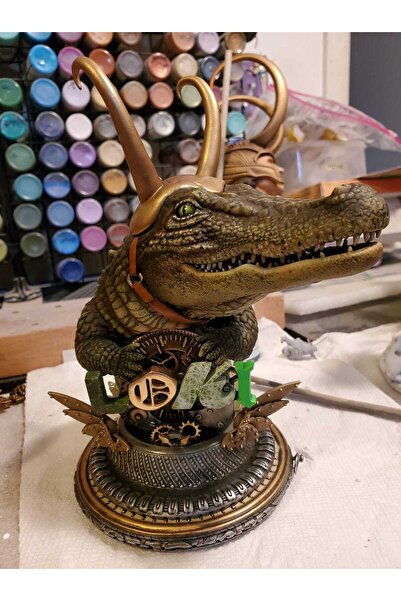 TuransoyCraft Marvel Timsah Loki Büst Timsah Figür 15CM