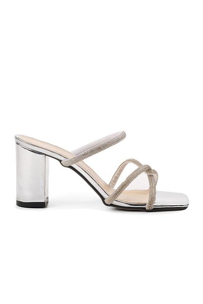 Pierre Cardin PC-52218 Papuci cu toc pentru femei argintii