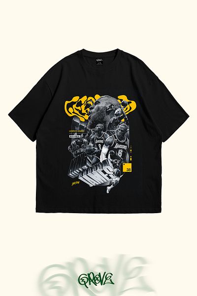 Grove Fashion Tricou oversize unisex cu imprimeu Jebron James