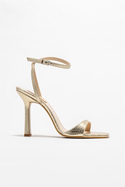Elle Shoes Gold Kadın Topuklu Sandalet