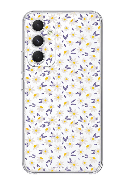 Magic Ring حافظة هاتف شفافة بنمط ديزي متوافقة مع هاتف سامسونج جالاكسي A54