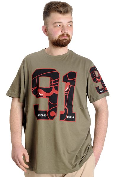 ModeXL Ανδρικό T-shirt Mode Xl Large Size 91 23153 Χακί