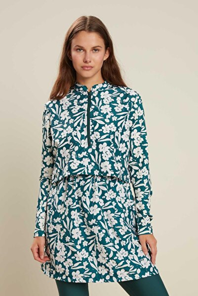 Manuka Wzorzysty 3-częściowy komplet kostiumów kąpielowych KWIAT-OLEJ