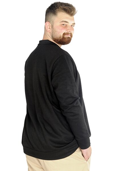 ModeXL Mode Xl Ανδρικό μακρυμάνικο Polo Pocket Interlock M 22460 Μαύρο