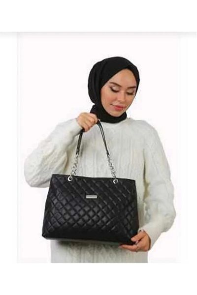 MAC&MOS Alw-0012 Women's Black Shoulder and Handbag