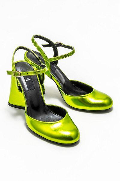 Elle Shoes Green Women's Heeled Shoes
