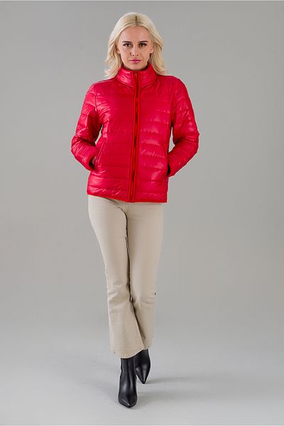 Bold & Young Women's Stand-up Collar Flato Pocket Waterproof Silicone Fiber Inflatable Stand-up Collar Coat
