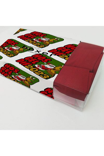 modacix Men's New Year's Gift Boxers with Deer - Welcome 2024 Design Boxed
