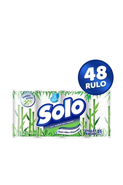 Solo Bambu Katkılı 48 Li Tuvalet Kağıdı (3X16)
