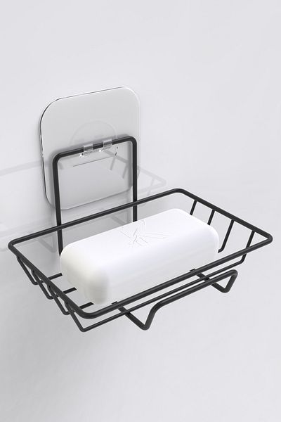 KARTEYA Adhesive Decorative Soap Dish Bathroom Organizer Bathroom Hanger Accessory Soap Dish