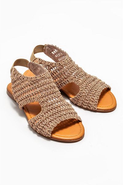 Elle Shoes Natural Women's Flat Sandals