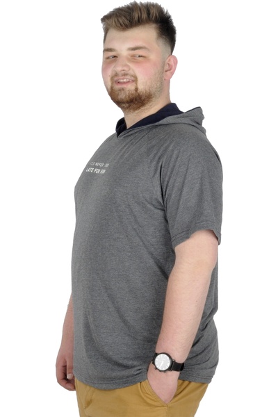 ModeXL Mode Xl Великий розмір Футболка з капюшоном For Fun 22175 Атласний