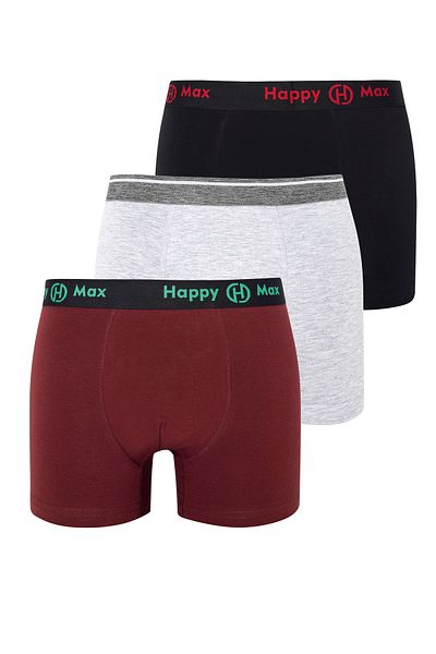 Miss Blue Moon Ανδρικά Boxers Cotton Colorful Premium 3 Pack 4000-2