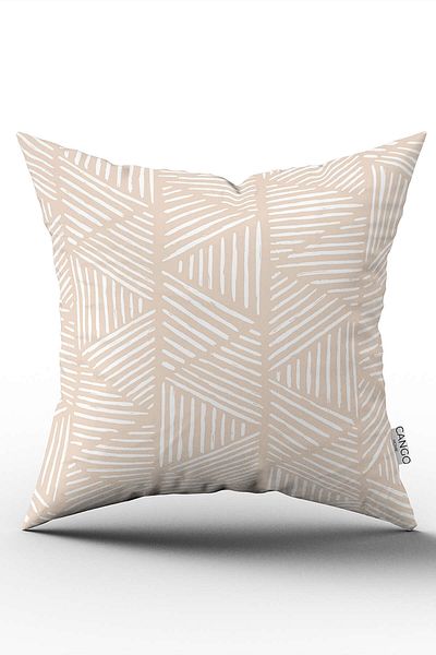 Cango Home Husă de pernă cu model geometric scandinav boem - imprimată digitală, Cgh1211