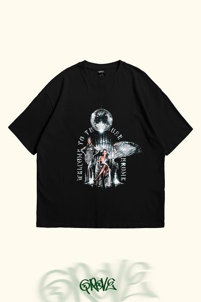 Grove Fashion Tricou oversize unisex cu imprimeu Beyonce World Tour