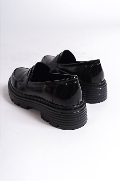 Artgoo Жіночі чорні класичні лофери з лакованої шкіри